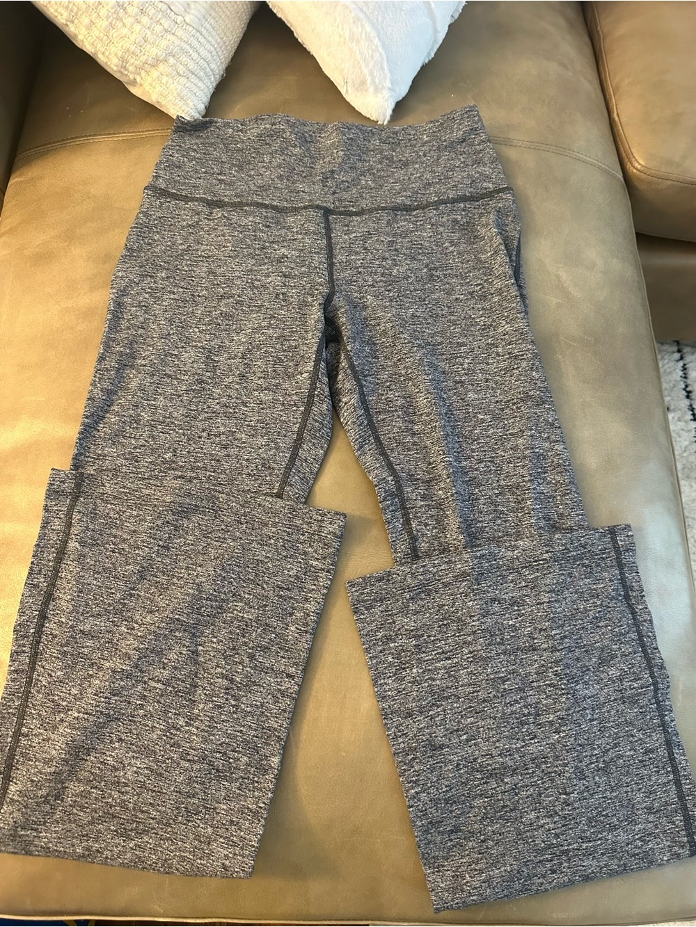 lululemon athletica Gray Heathered Boot-Cut Yoga Pants